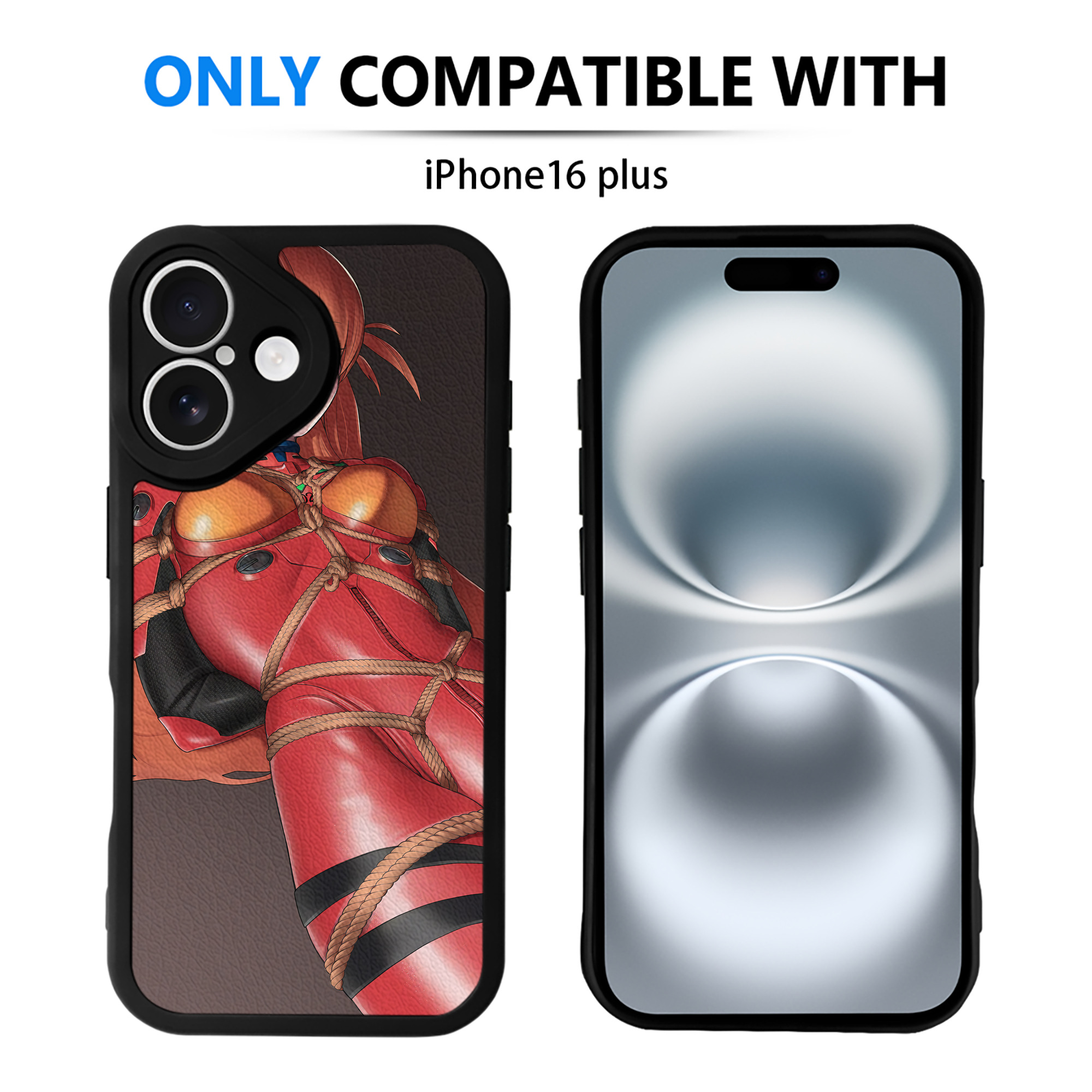 （画像用） EVA 新世紀エヴァンゲリオン 【iPhone 16シリーズ対応】シリコンスマホケース（レザー調） 材質：シリコン